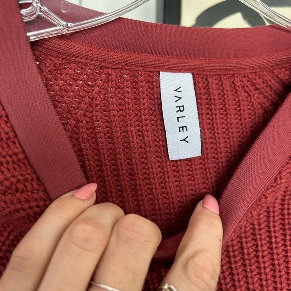 Varley Matteson Pullover red sweater size S - Picture 7 of 7